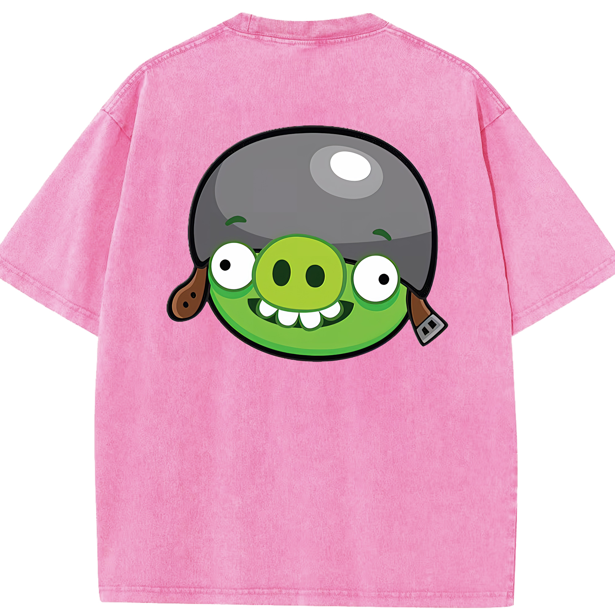 （画像用） Angry Birds アングリーバード 綿100% ヴィンテージ風 半袖Tシャツ（背面プリント）
